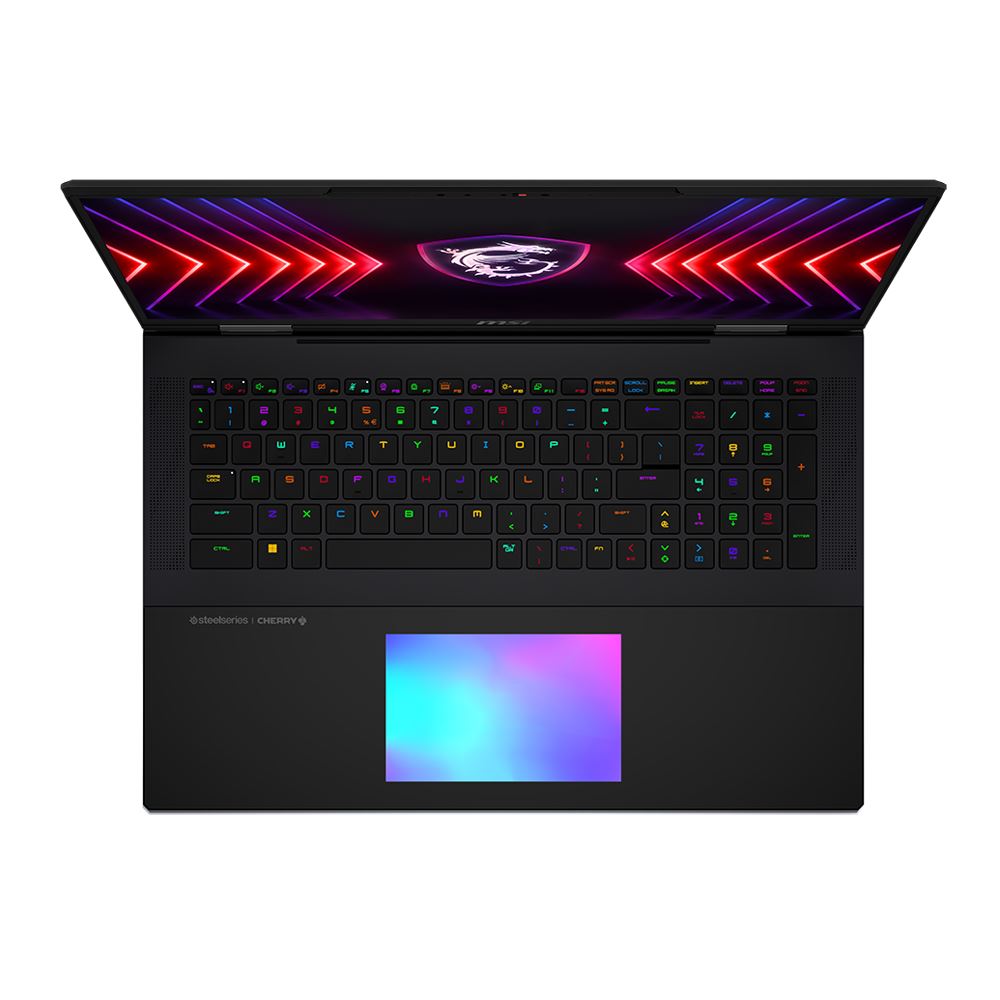 MSI Titan 18 HX A14VIG-088US 18" UHD+ 120Hz Mini LED Display Gaming Laptop Computer, Intel Core i9 14900HX 1.6GHz Processor; NVIDIA GeForce RTX 4090 16GB GDDR6; 64GB DDR5-5600 RAM; 4TB (2x2TB RAID 0) NVMe M.2 SSD; WiFi 7; Windows 11 Pro;