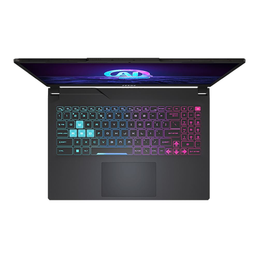 MSI Cyborg 15 AI A1VEK-079US 15.6" Gaming Laptop Computer - Translucent Black Intel Core Ultra 7-155H 1.4GHz Processor; NVIDIA GeForce RTX 4050 6GB GDDR6; 16GB DDR5-5600 RAM; 1TB Solid State Drive
