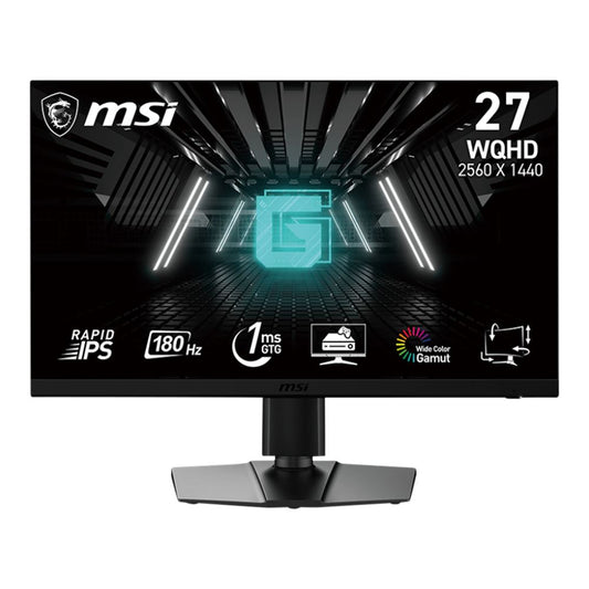 MSI G272QPF E2 27" 2K QHD (2560 x 1440) 180Hz Refresh Rate, 0.5ms Response Time, IPS Panel Gaming Monitor Adaptive-Sync; HDR; HDMI DisplayPort; Adjustable Stand