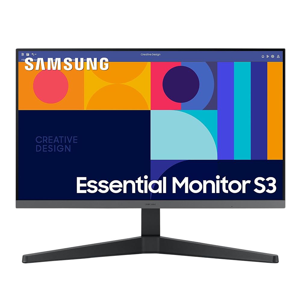 Samsung Essential Monitor S3 S33GC 27" Full HD (1920 x 1080) 100Hz LED Monitor Free Sync Compatible; HDMI DisplayPort; Flicker Free; Eye Saver Mode