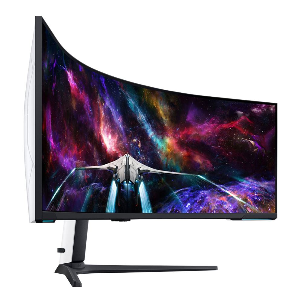 Samsung LS57CG952NNXZAOdyssey Neo G9 57" Dual 4K UHD (7680 x 2160) 240Hz Curved Screen Monitor AMD FreeSync Premium Pro; HDR; HDMI DisplayPort; Auto Source Switch+