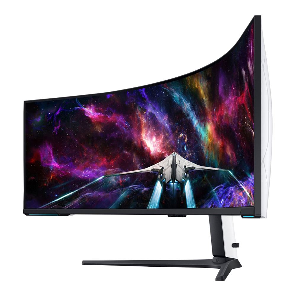 Samsung LS57CG952NNXZAOdyssey Neo G9 57" Dual 4K UHD (7680 x 2160) 240Hz Curved Screen Monitor AMD FreeSync Premium Pro; HDR; HDMI DisplayPort; Auto Source Switch+