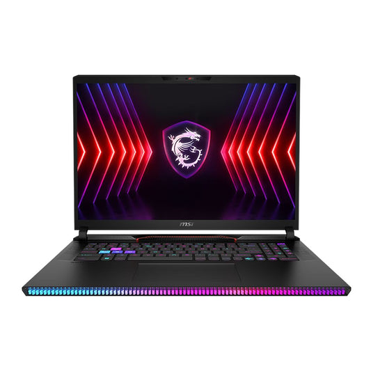 MSI Raider GE78HX 14VGG-205US 17" QHD+ IPS 240Hz Display Gaming Laptop Computer - Black Intel Core i9 14900HX 1.6GHz Processor; NVIDIA GeForce RTX 4070 8GB GDDR6; 32GB DDR5-5600 RAM; 1TB NVMe M.2 SSD