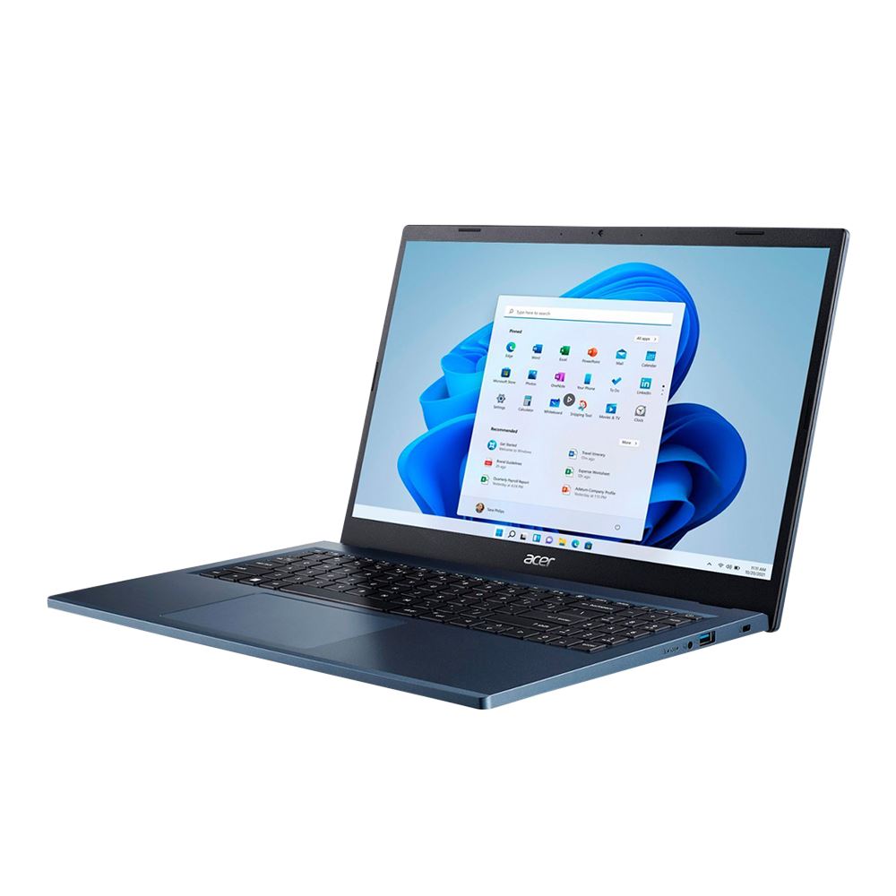 Acer Aspire 3 A315-24PT-R1L8 15.6" Touchscreen Laptop Computer - Steam Blue AMD Ryzen 5 7520U 2.8GHz Processor; 16GB LPDDR5 Onboard RAM; 1TB Solid State Drive; AMD Radeon Graphics