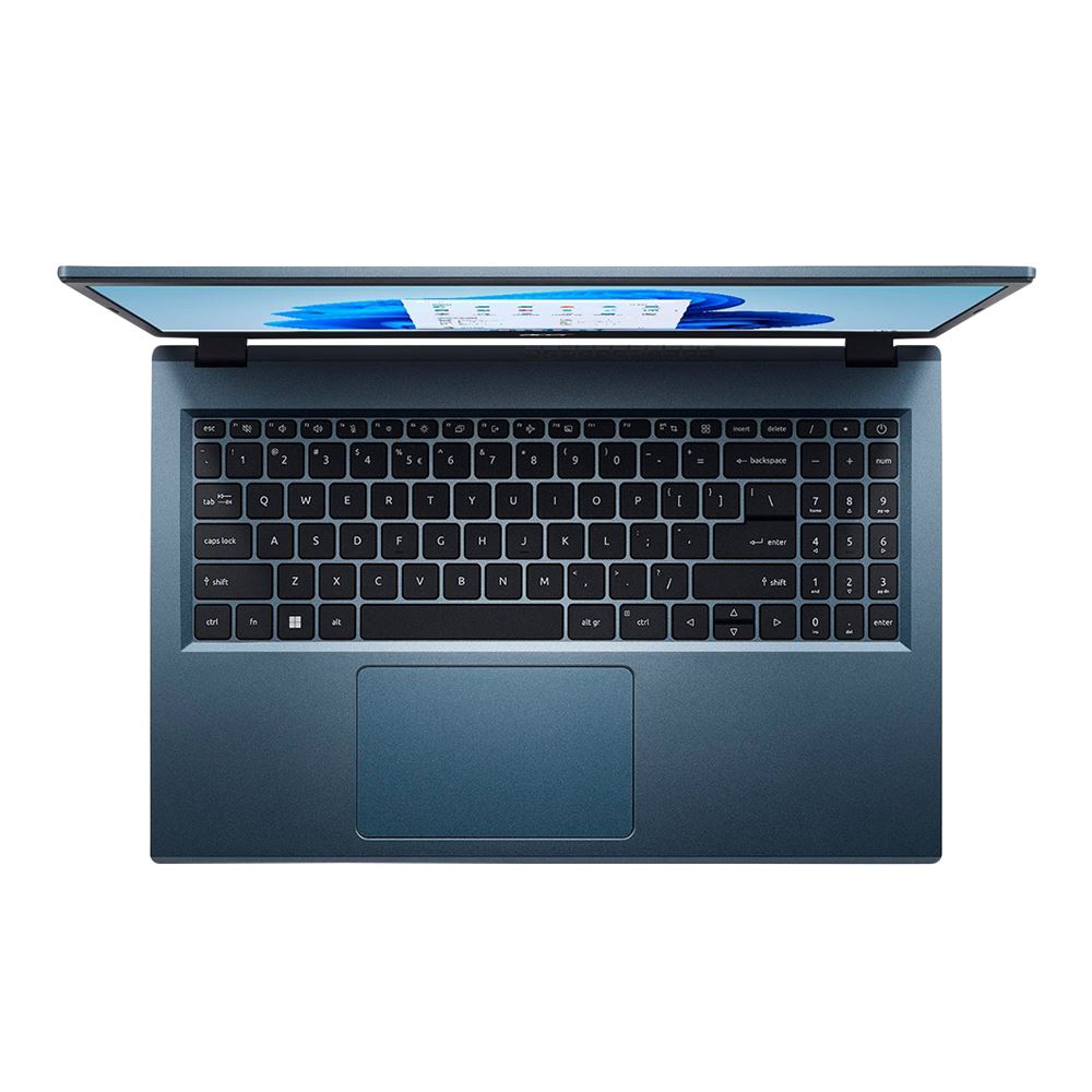 Acer Aspire 3 A315-24PT-R1L8 15.6" Touchscreen Laptop Computer - Steam Blue AMD Ryzen 5 7520U 2.8GHz Processor; 16GB LPDDR5 Onboard RAM; 1TB Solid State Drive; AMD Radeon Graphics