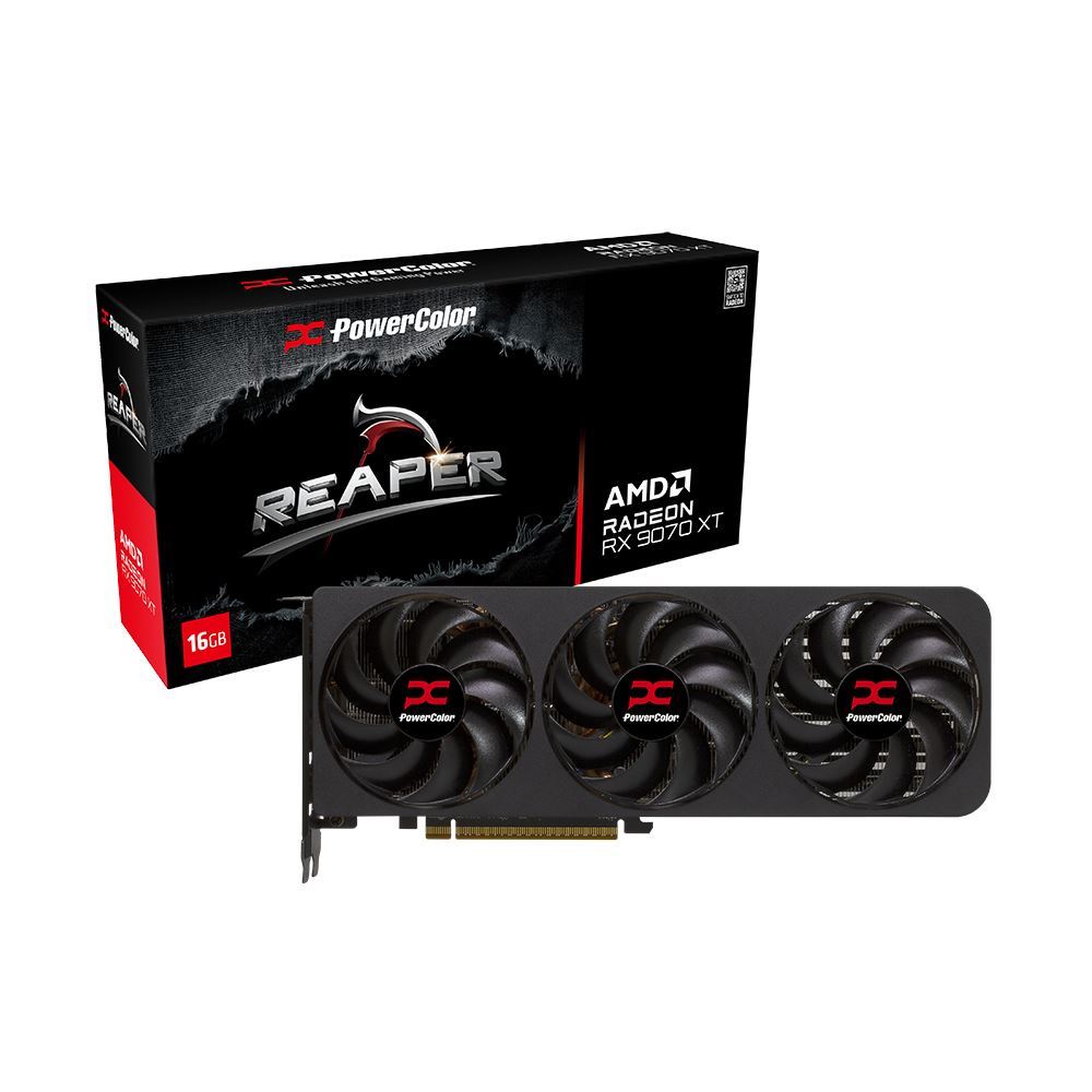 PowerColor AMD Radeon RX 9070 XT Reaper Triple Fan 16GB Graphics Card
